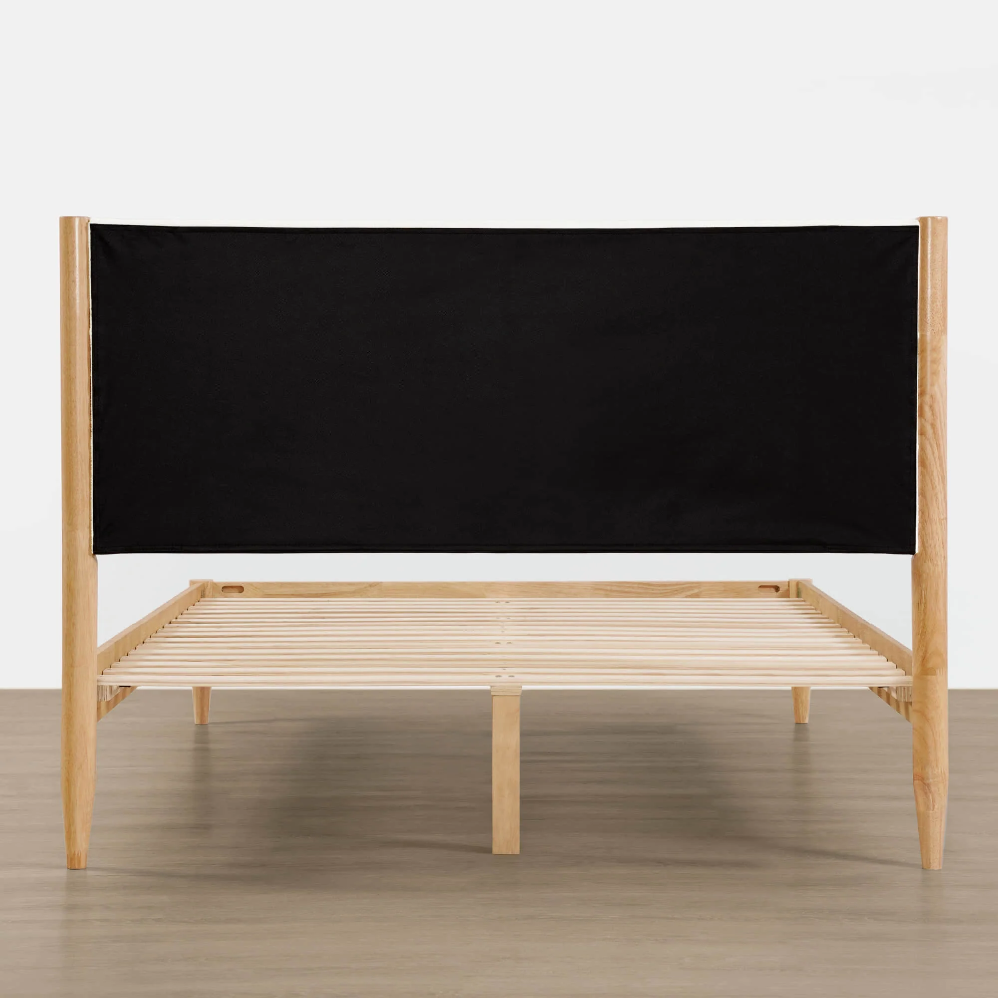 Solace Queen Solid Wood Boucle Upholstered Bed - Image 11