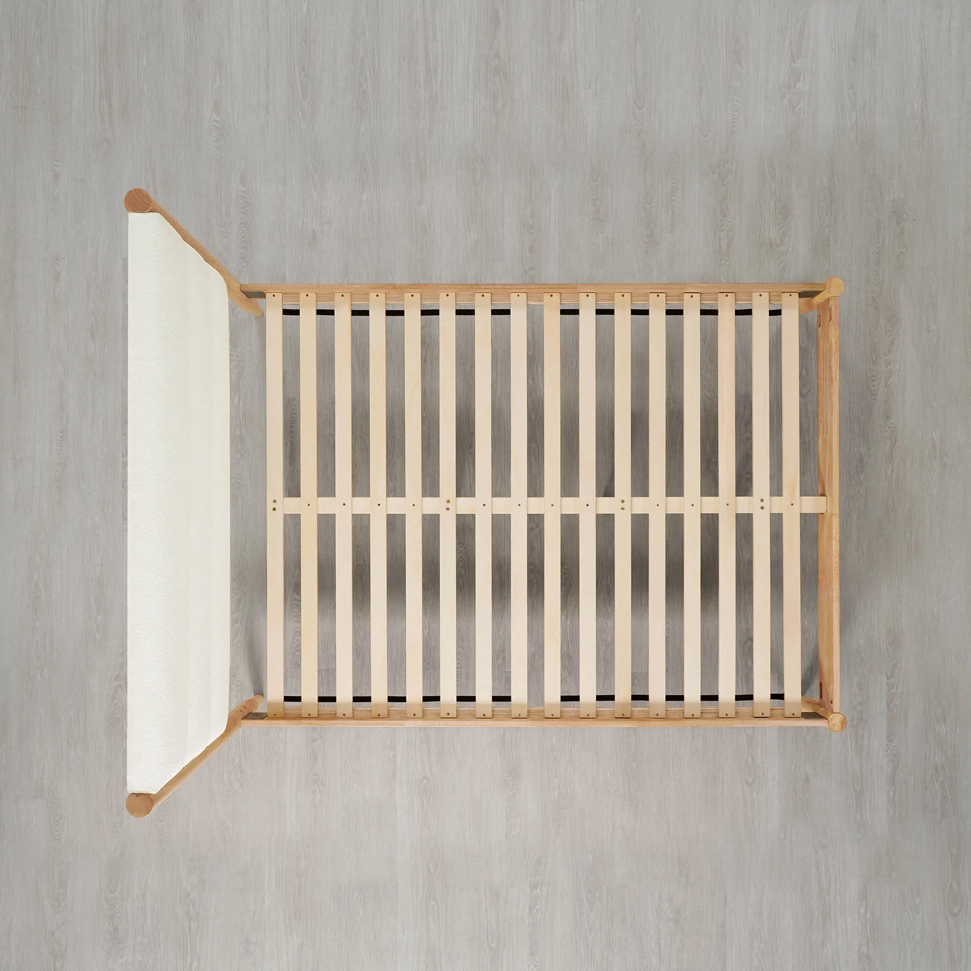 Solace Queen Solid Wood Boucle Upholstered Bed - Image 9