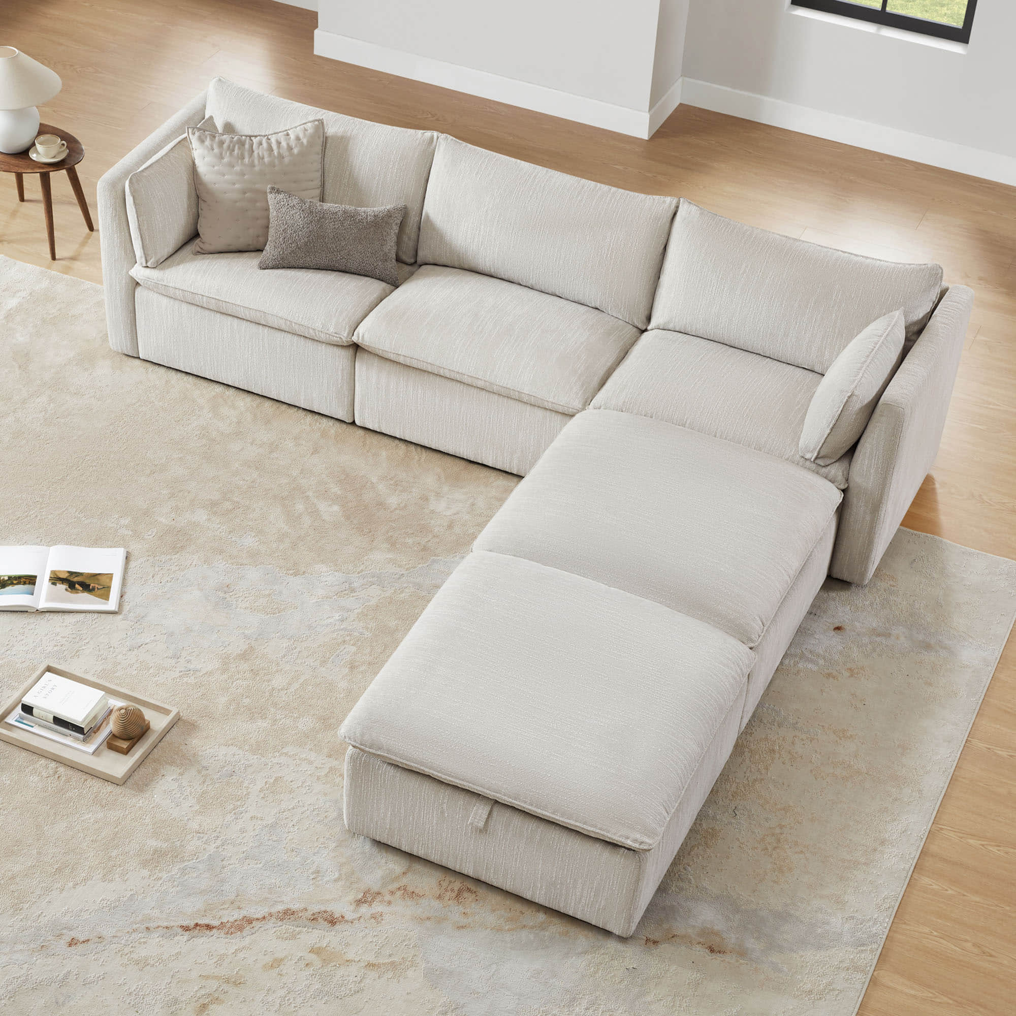 Sophia 5-Piece Feather Modular Sofa - Image 26