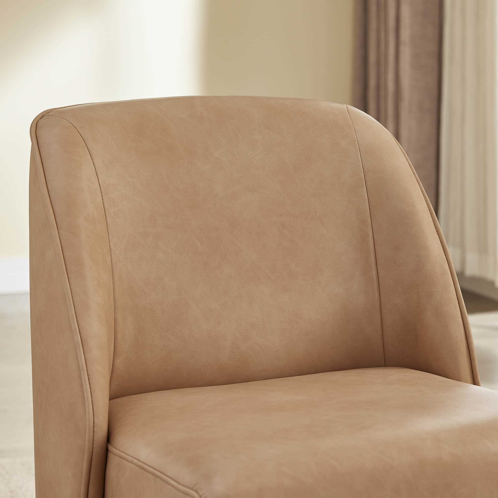 Soren Leather Rolling Dining Chair with Caster Base (Set of 2) - Image 21