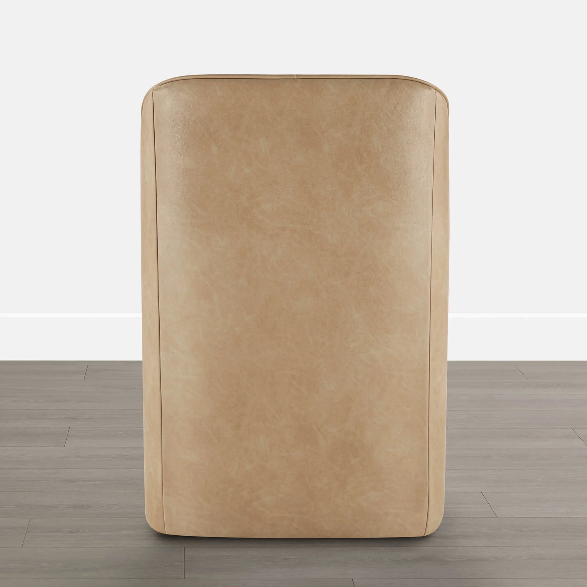 Soren Leather Rolling Dining Chair with Caster Base (Set of 2) - Image 6