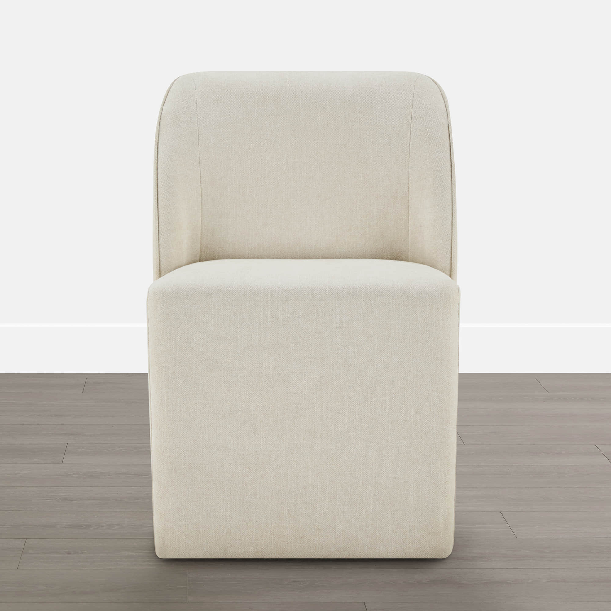 Soren Leather Rolling Dining Chair with Caster Base (Set of 2) - Image 8