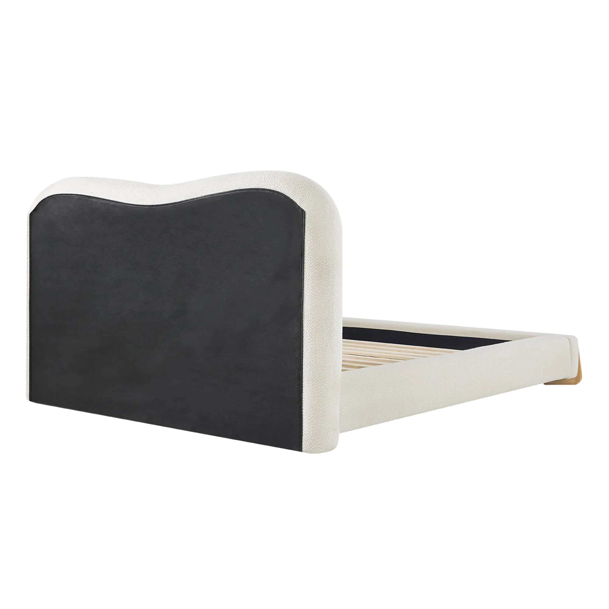 Teleri Modern Platform Bed with Wood Leg - Image 11