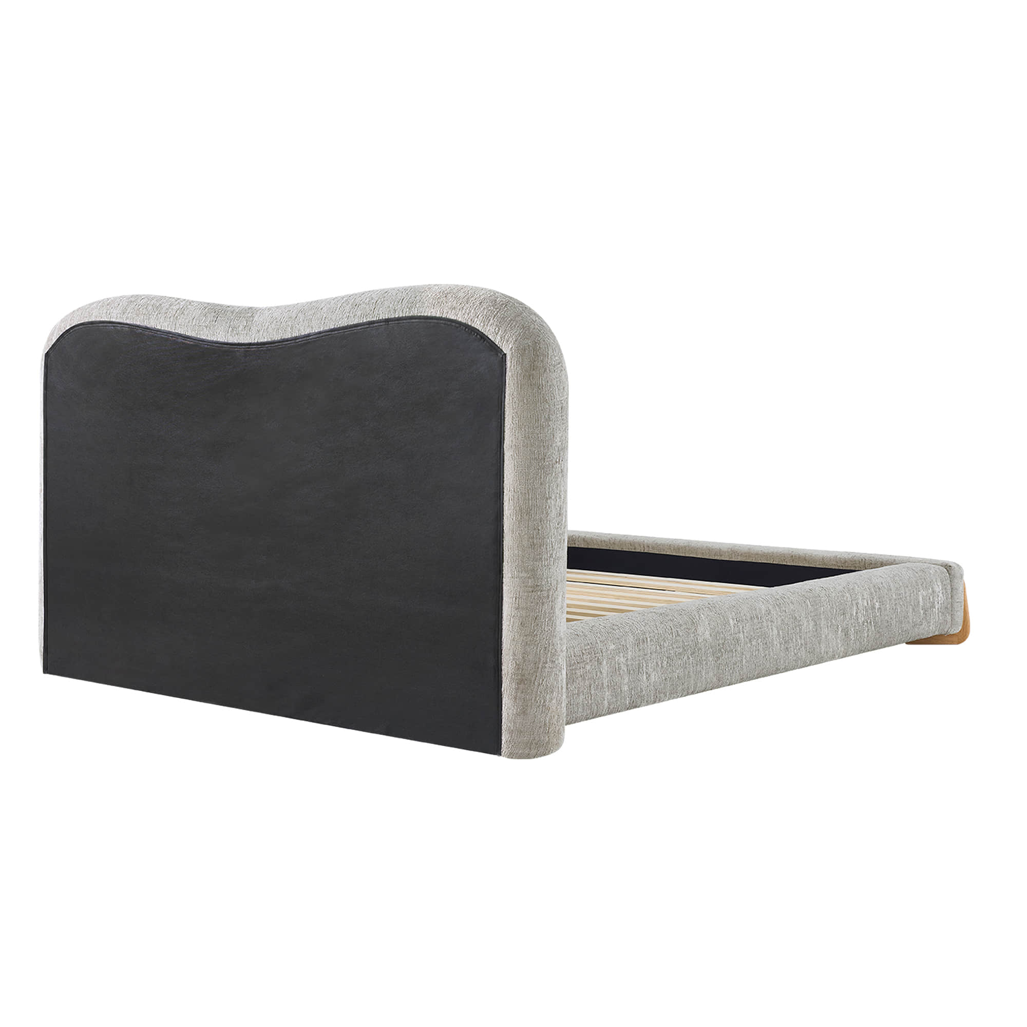 Teleri Modern Platform Bed with Wood Leg - Image 15