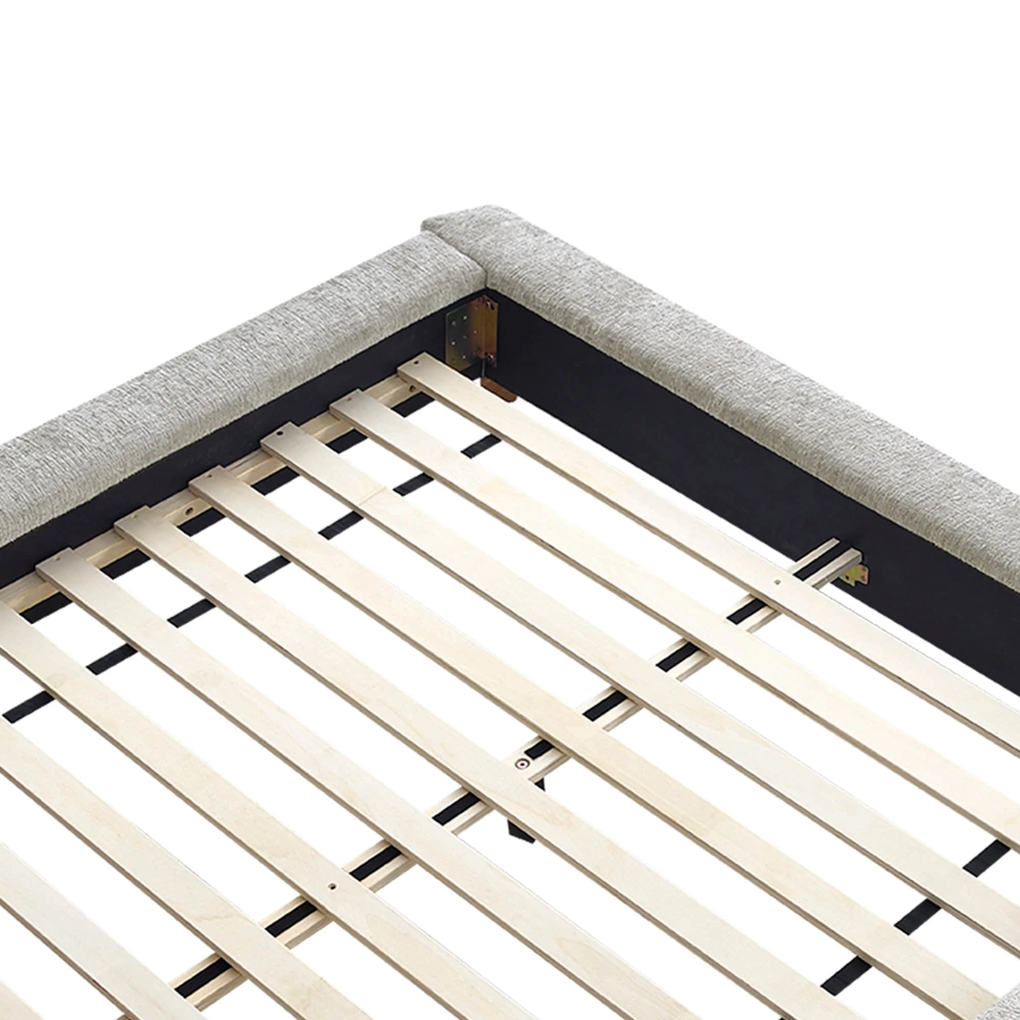 Teleri Modern Platform Bed with Wood Leg - Image 18