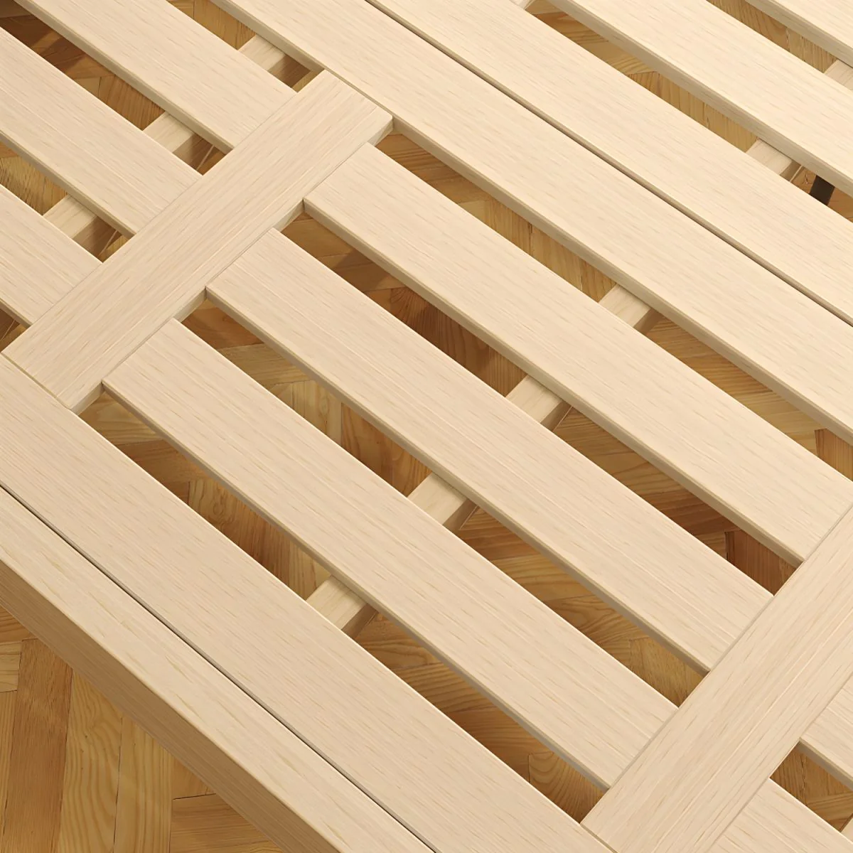 Teresa Classic Birchwood Tufted Upholstered Platform Bed - King Size - Image 11