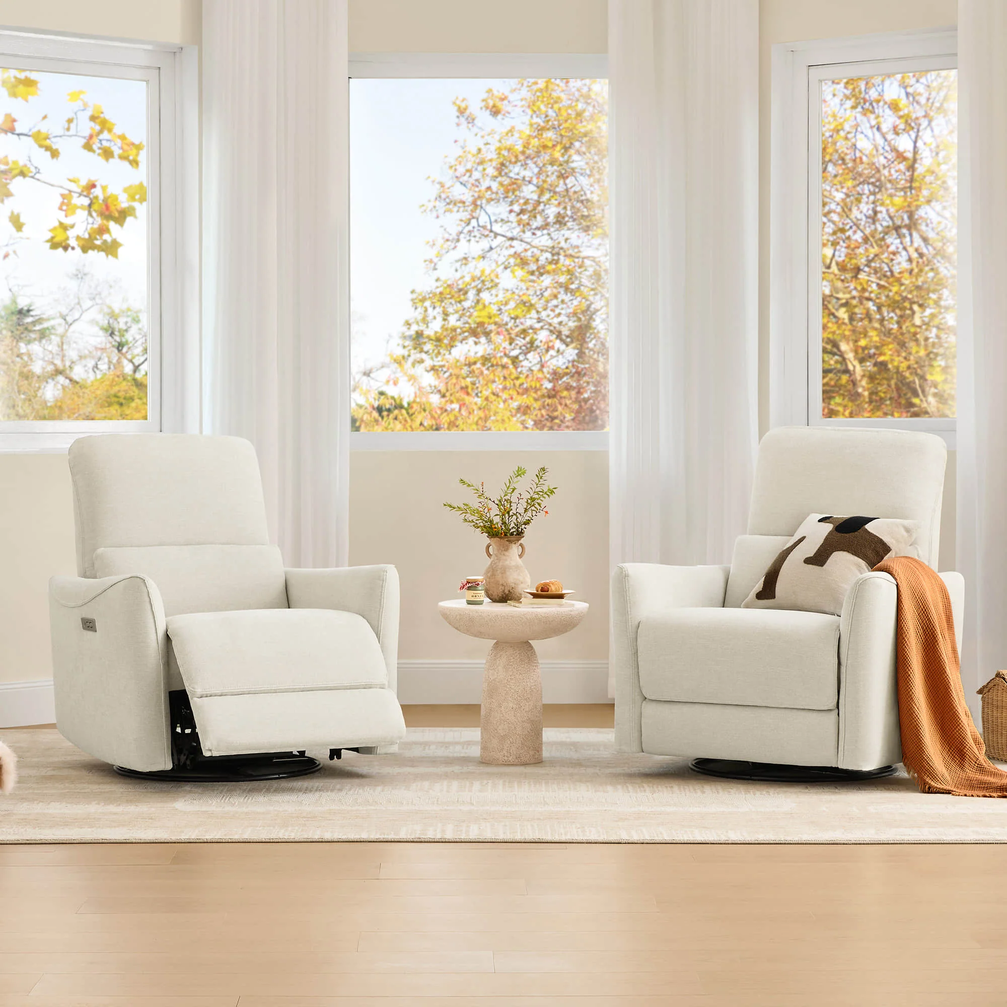 Tracee Modern Power Swivel Glider Recliner - Image 183