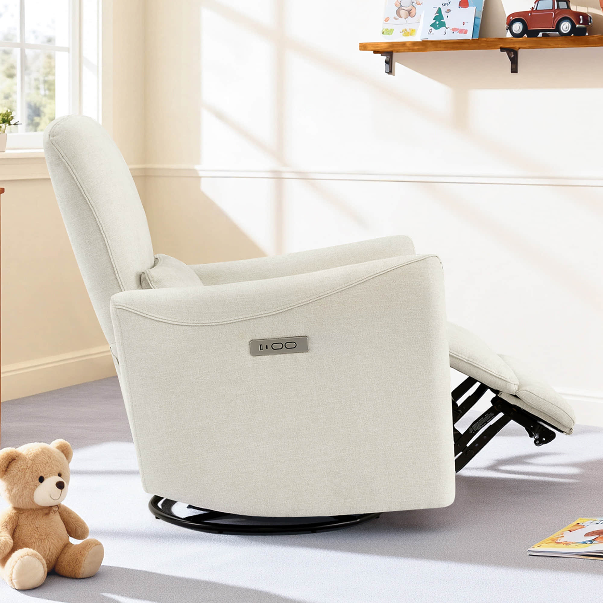 Tracee Modern Power Swivel Glider Recliner - Image 180