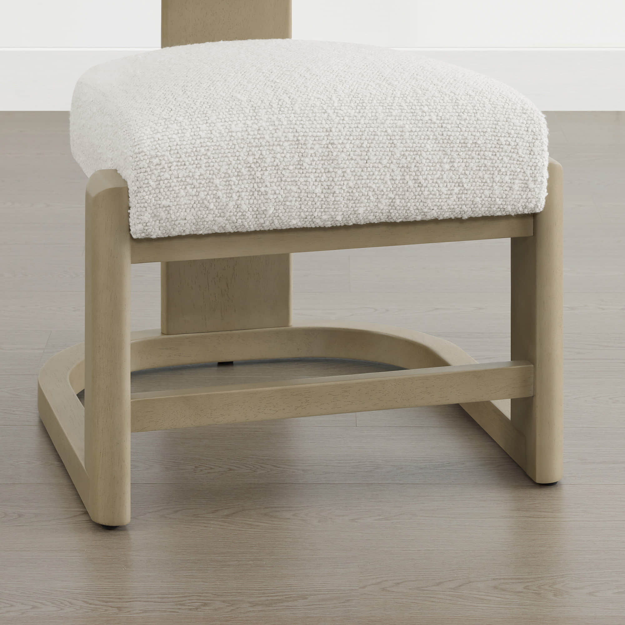 Troy Boucle Dining Chair With Solid Wood - Image 21