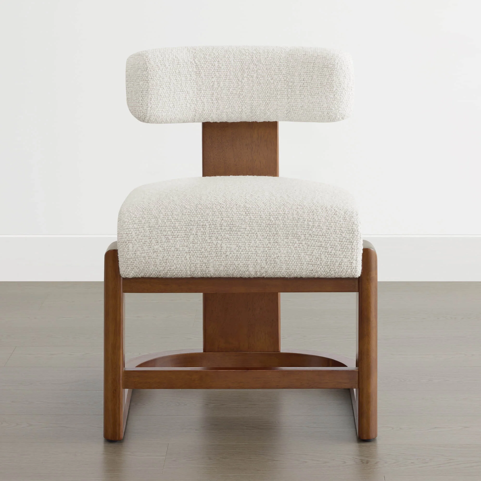 Troy Boucle Dining Chair With Solid Wood - Image 24