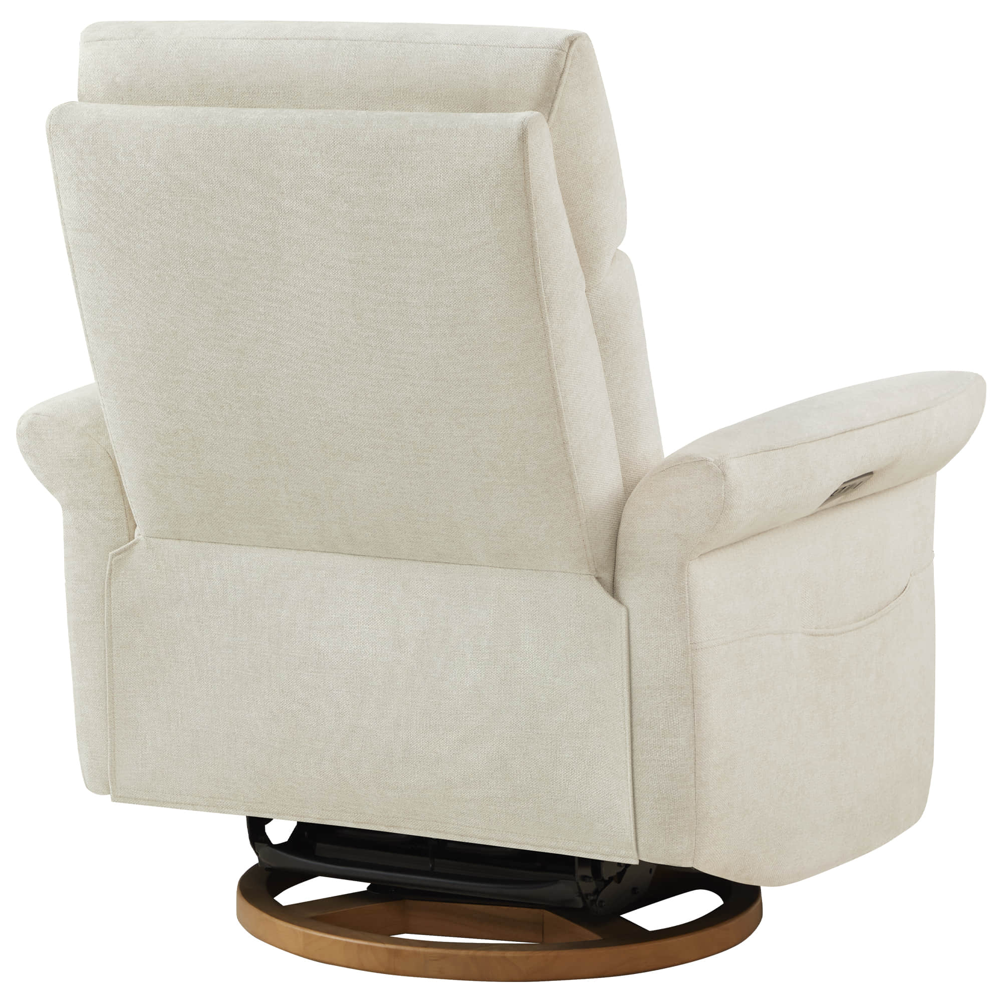 Vinca Modern Power Swivel Glider Recliner with Power Lumbar & Headrest - Image 41