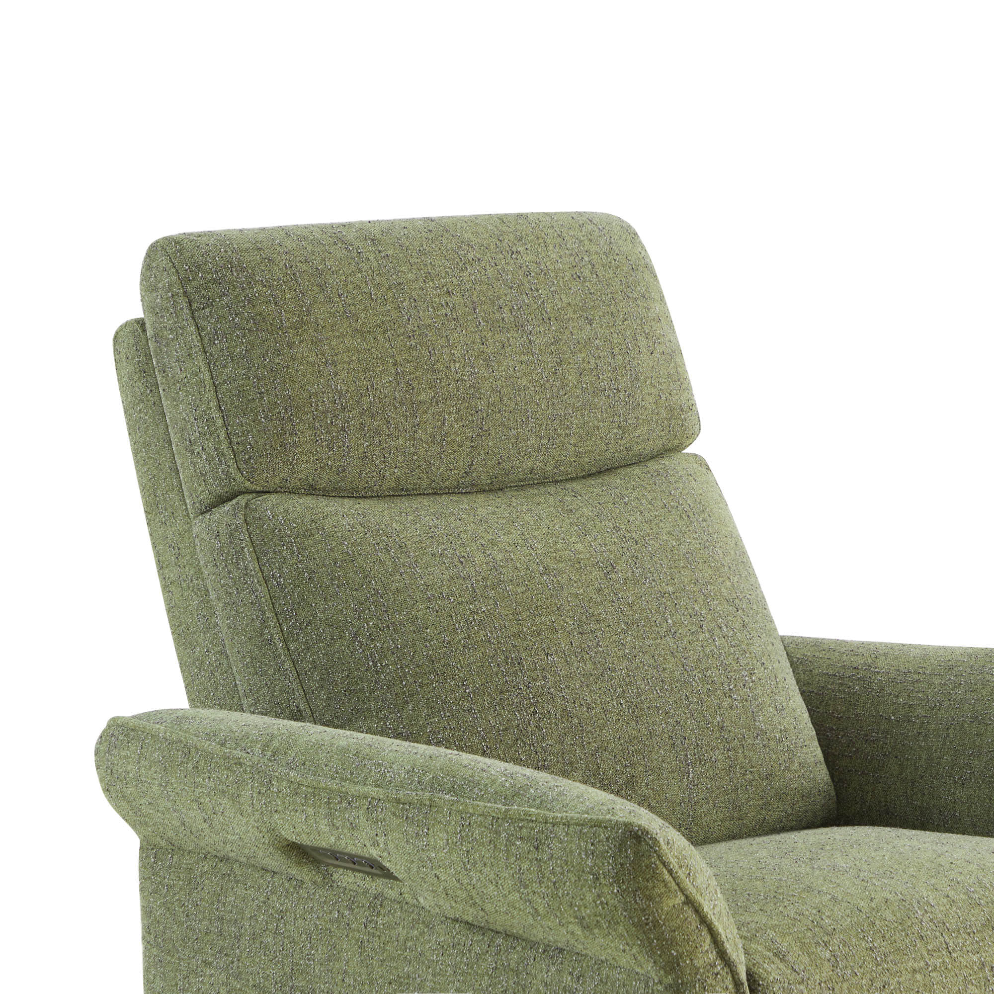 Vinca Modern Power Swivel Glider Recliner with Power Lumbar & Headrest - Image 46