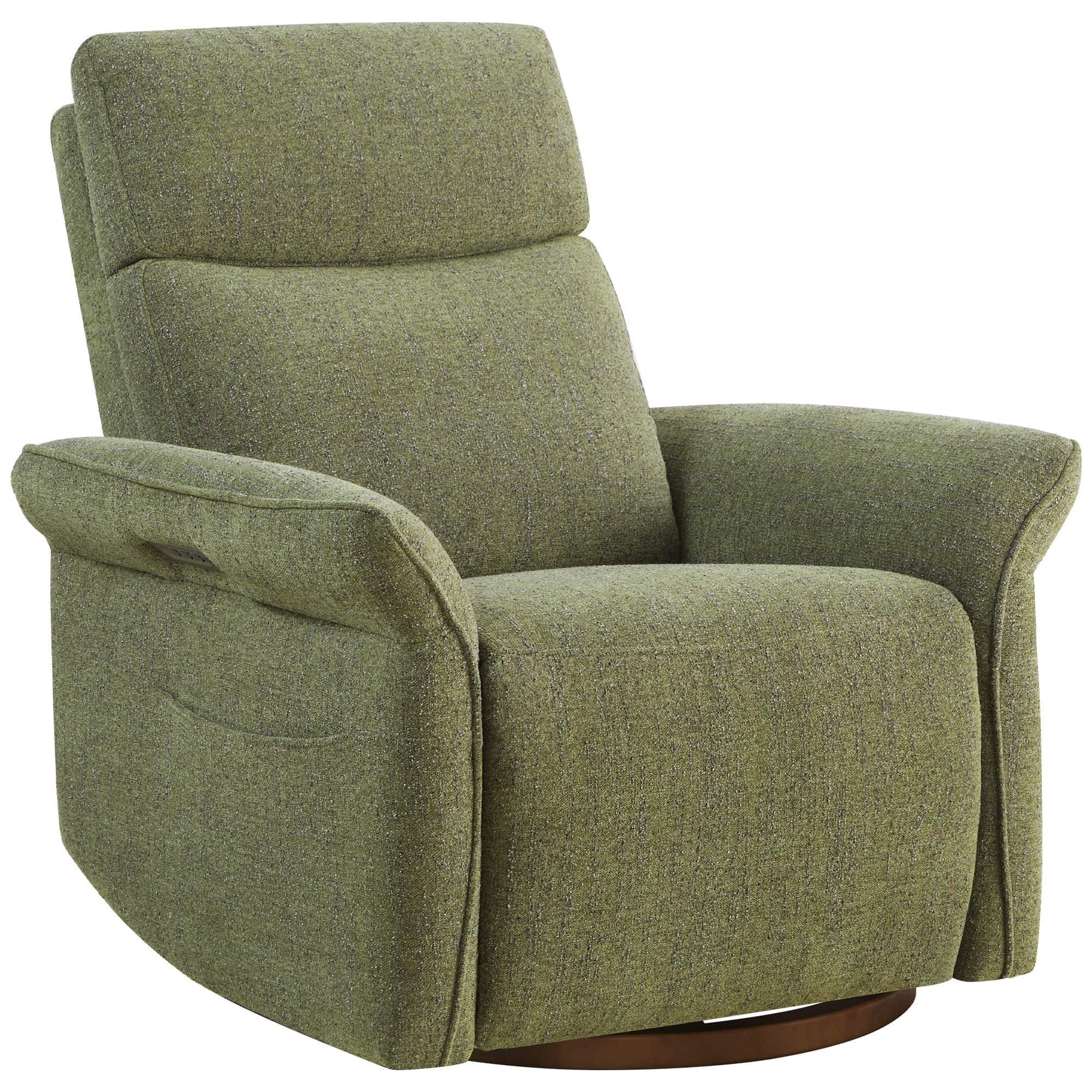 Vinca Modern Power Swivel Glider Recliner with Power Lumbar & Headrest - Image 51