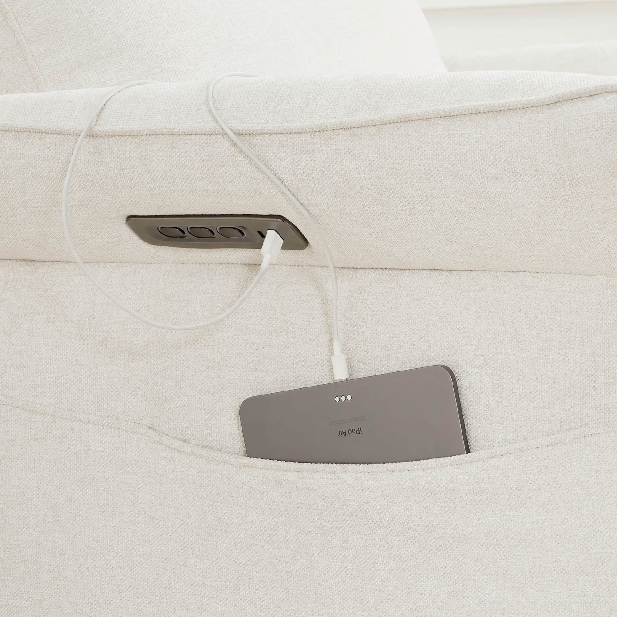 Vinca Modern Power Swivel Glider Recliner with Power Lumbar & Headrest - Image 64