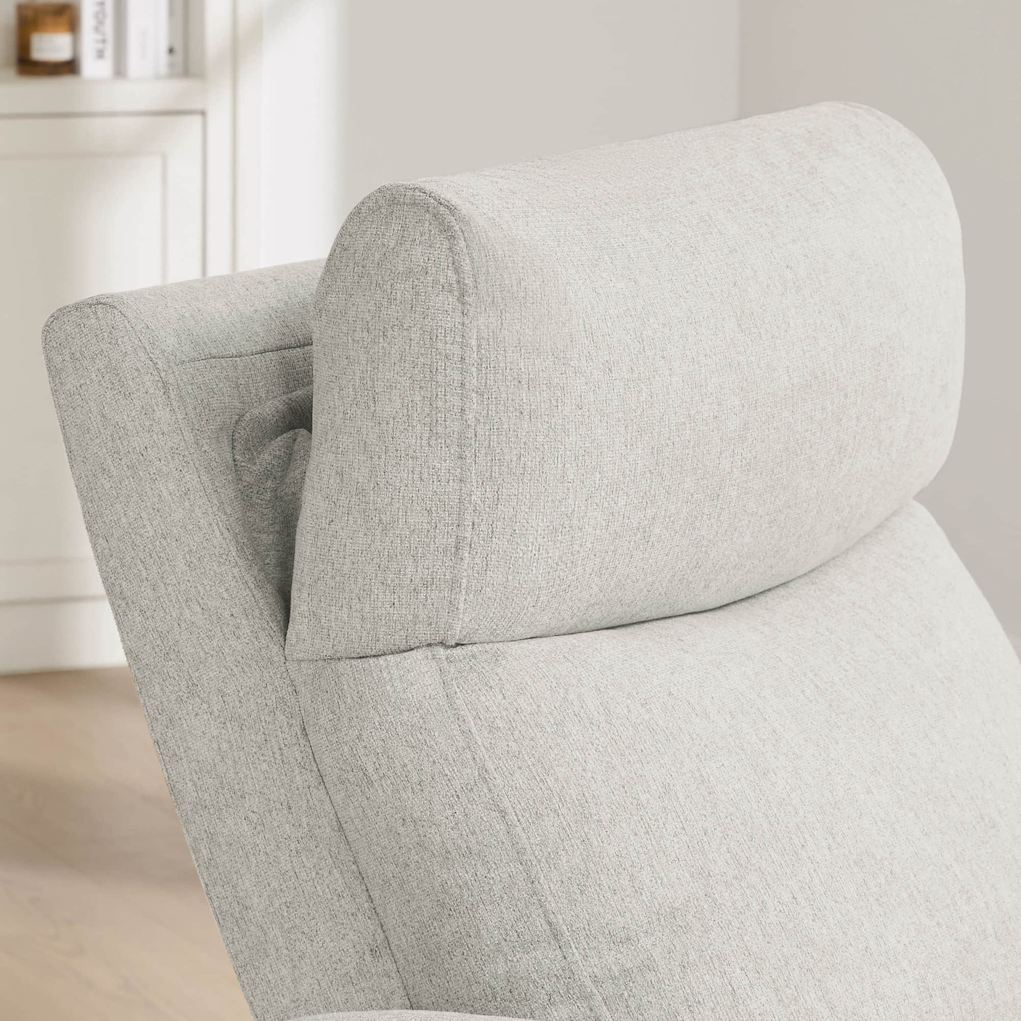 Vinca Modern Power Swivel Glider Recliner with Power Lumbar & Headrest - Image 73