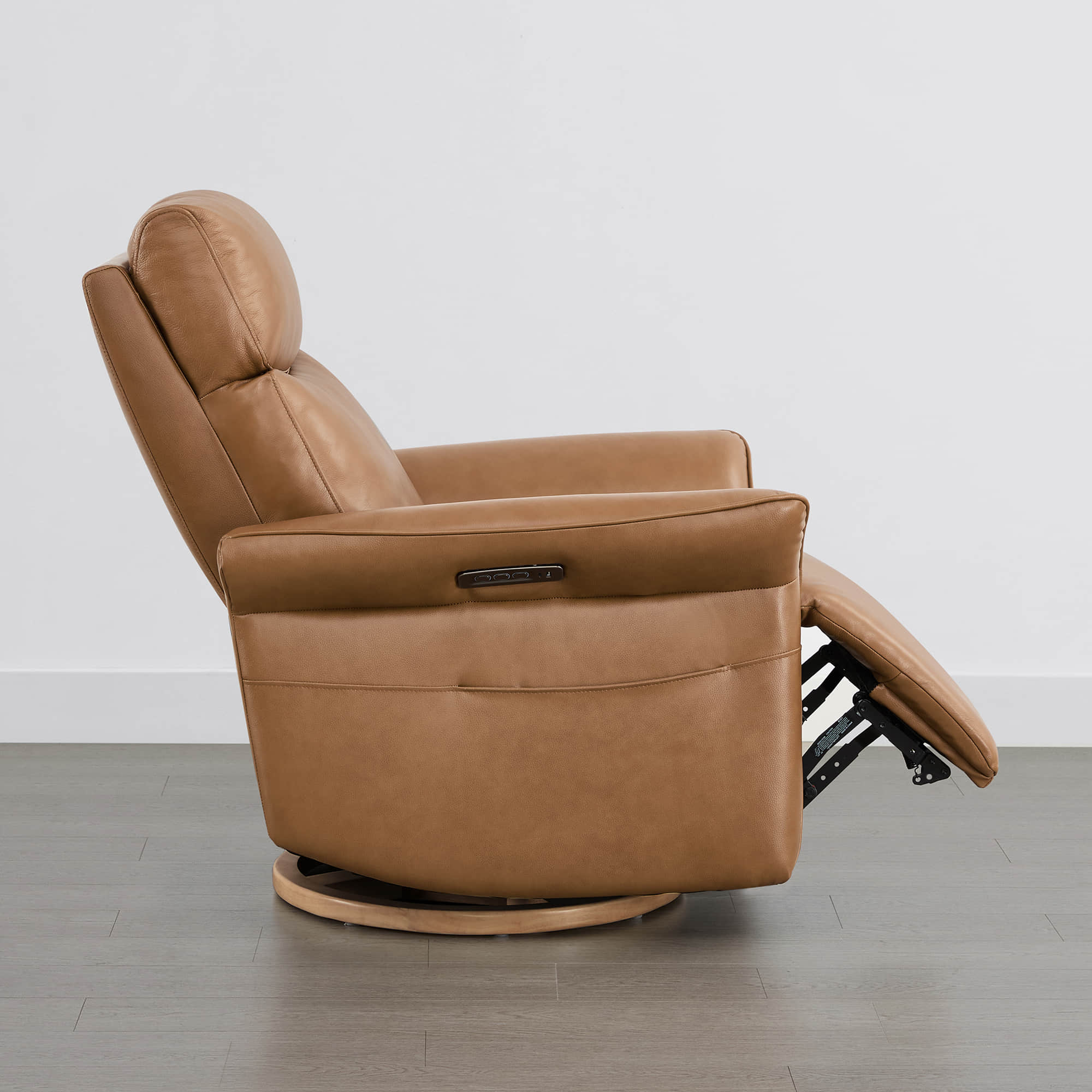 Vinca Modern Power Swivel Glider Recliner with Power Lumbar & Headrest - Image 81