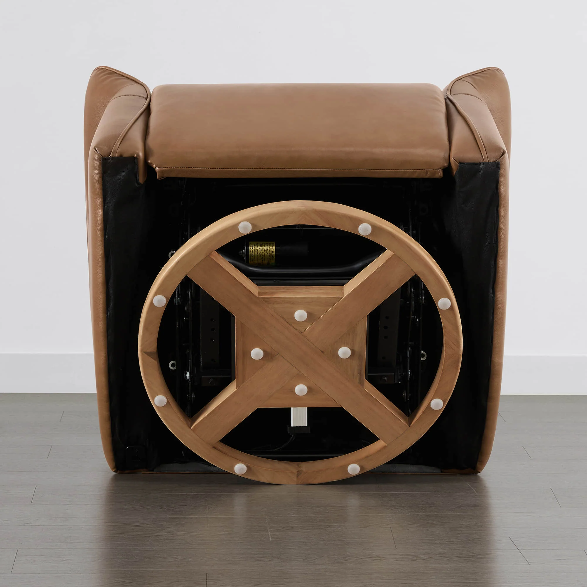 Vinca Modern Power Swivel Glider Recliner with Power Lumbar & Headrest - Image 93