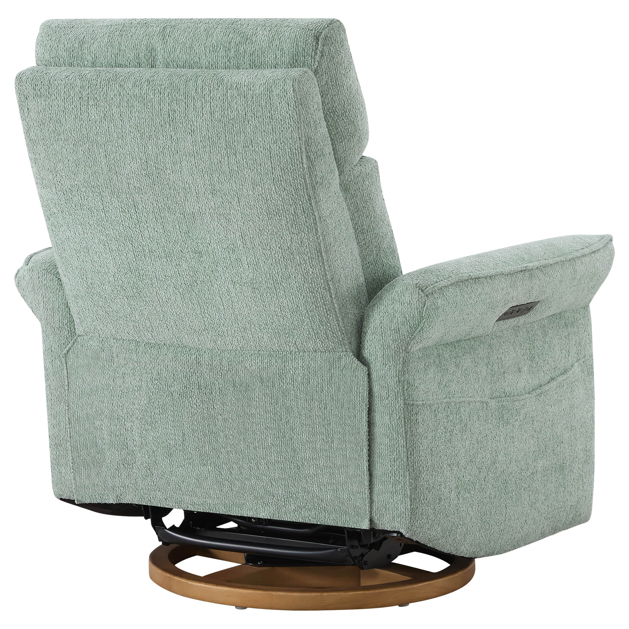 Vinca Power Swivel Nursery Glider Recliner with Power Lumbar & Headrest - Image 106