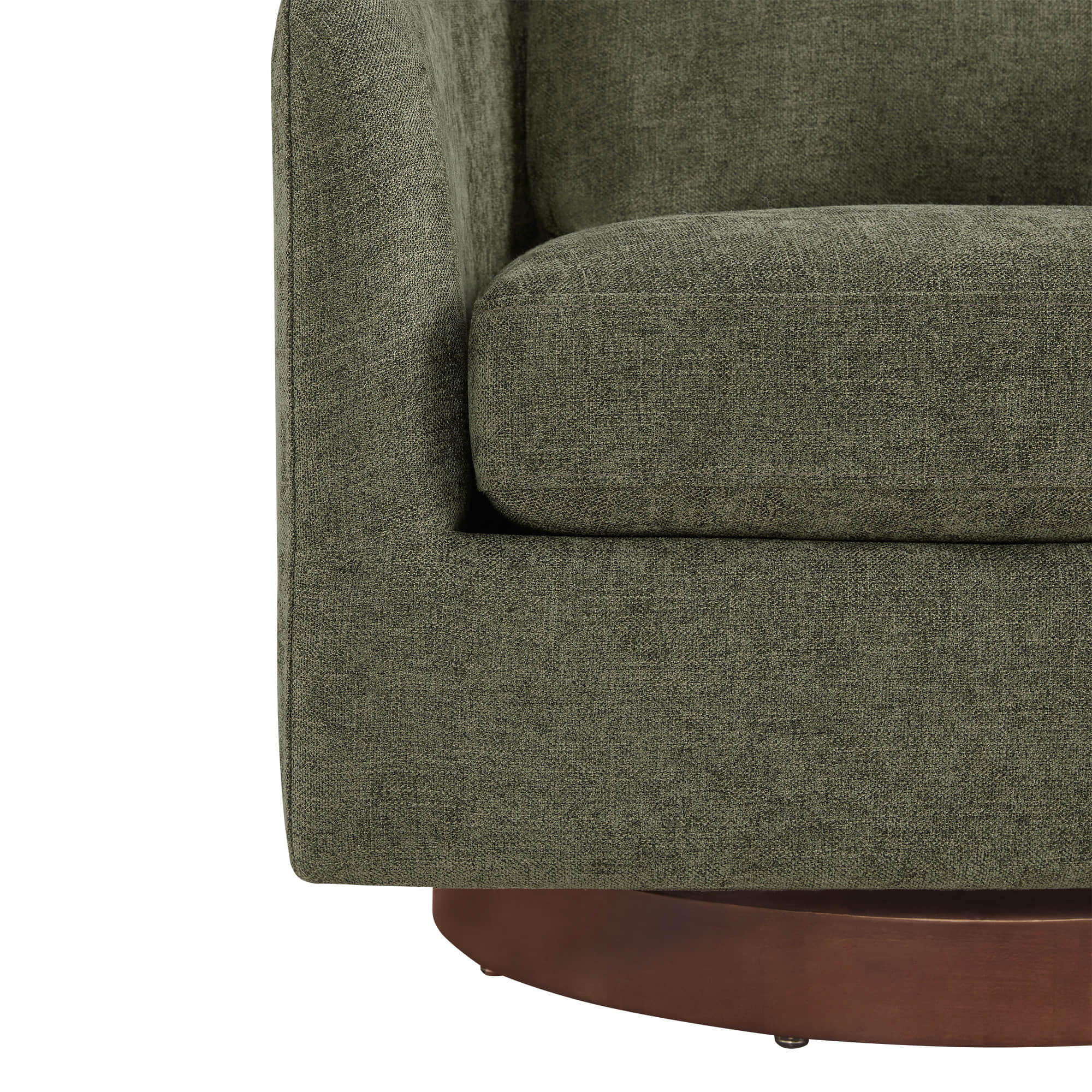 Wren Modern Swivel Accent Chair with Back Cushion - Image 10