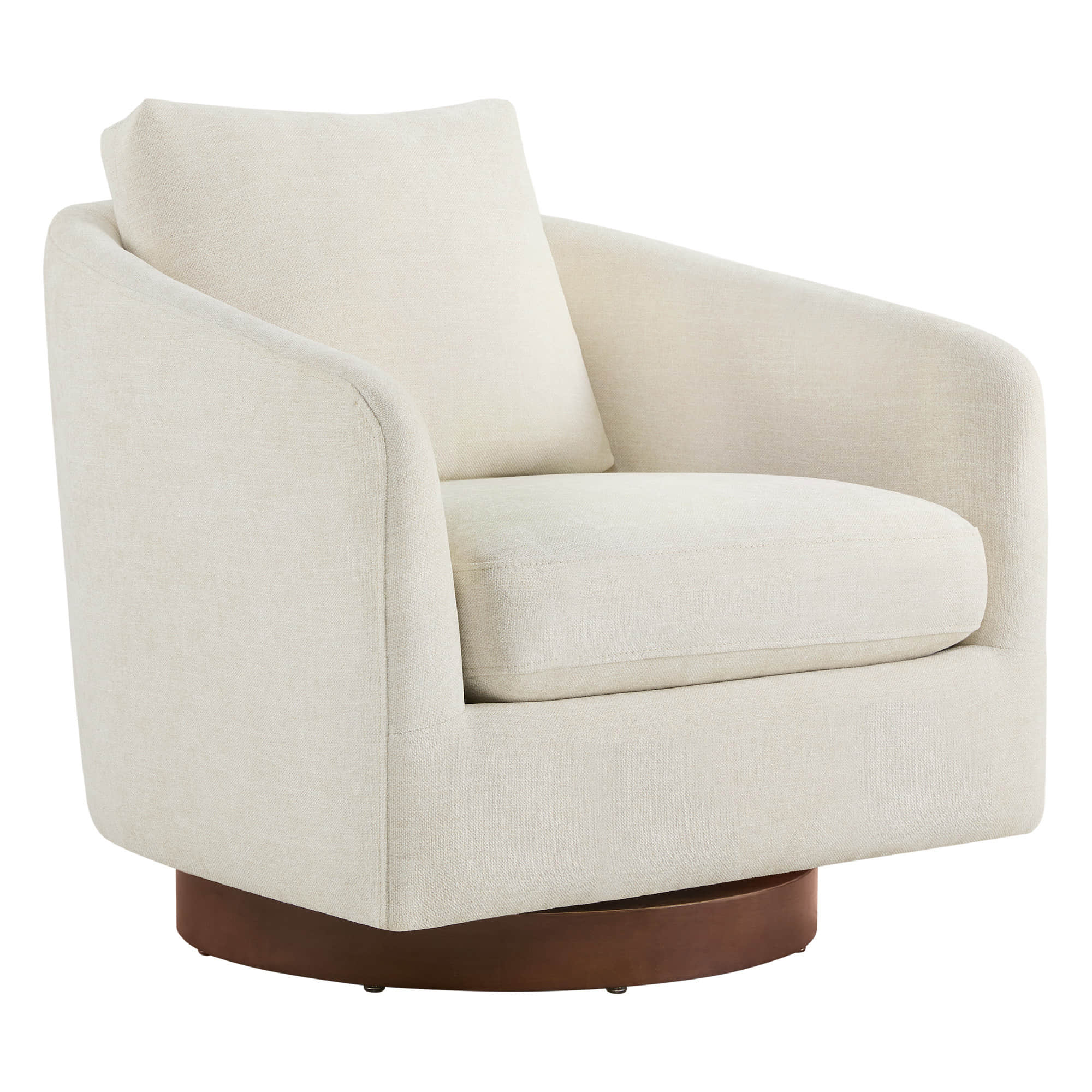 Wren Modern Swivel Accent Chair with Back Cushion - Image 12