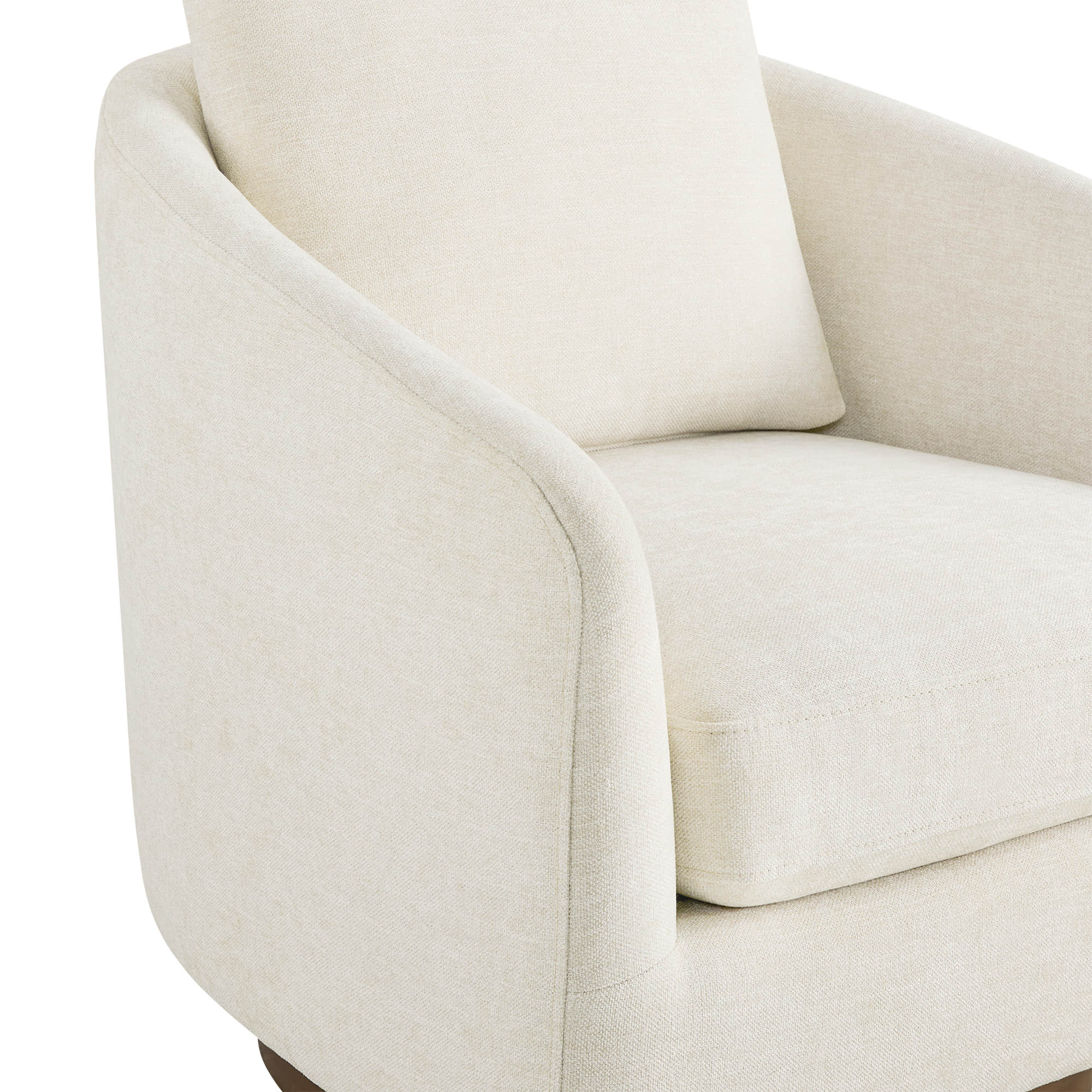 Wren Modern Swivel Accent Chair with Back Cushion - Image 14