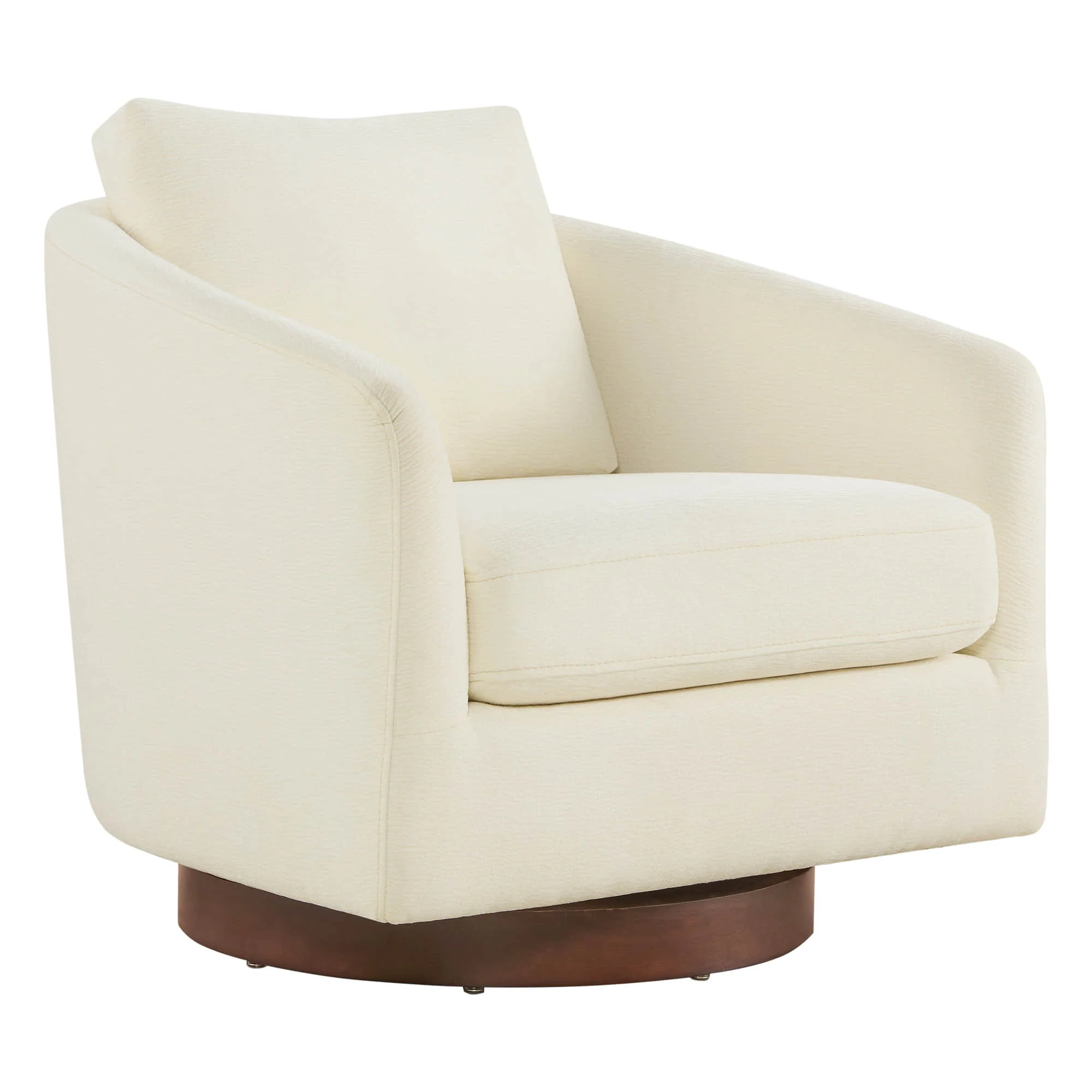 Wren Modern Swivel Accent Chair with Back Cushion - Image 19