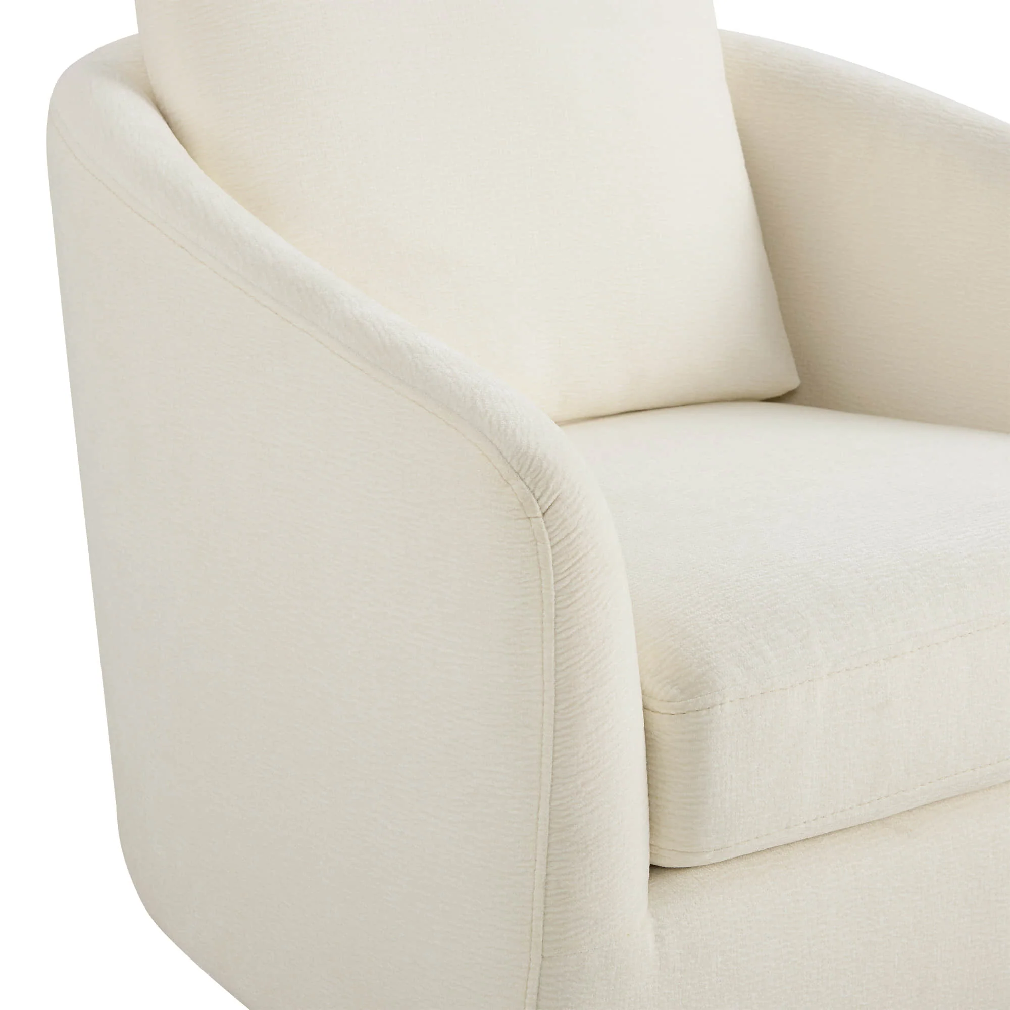Wren Modern Swivel Accent Chair with Back Cushion - Image 21