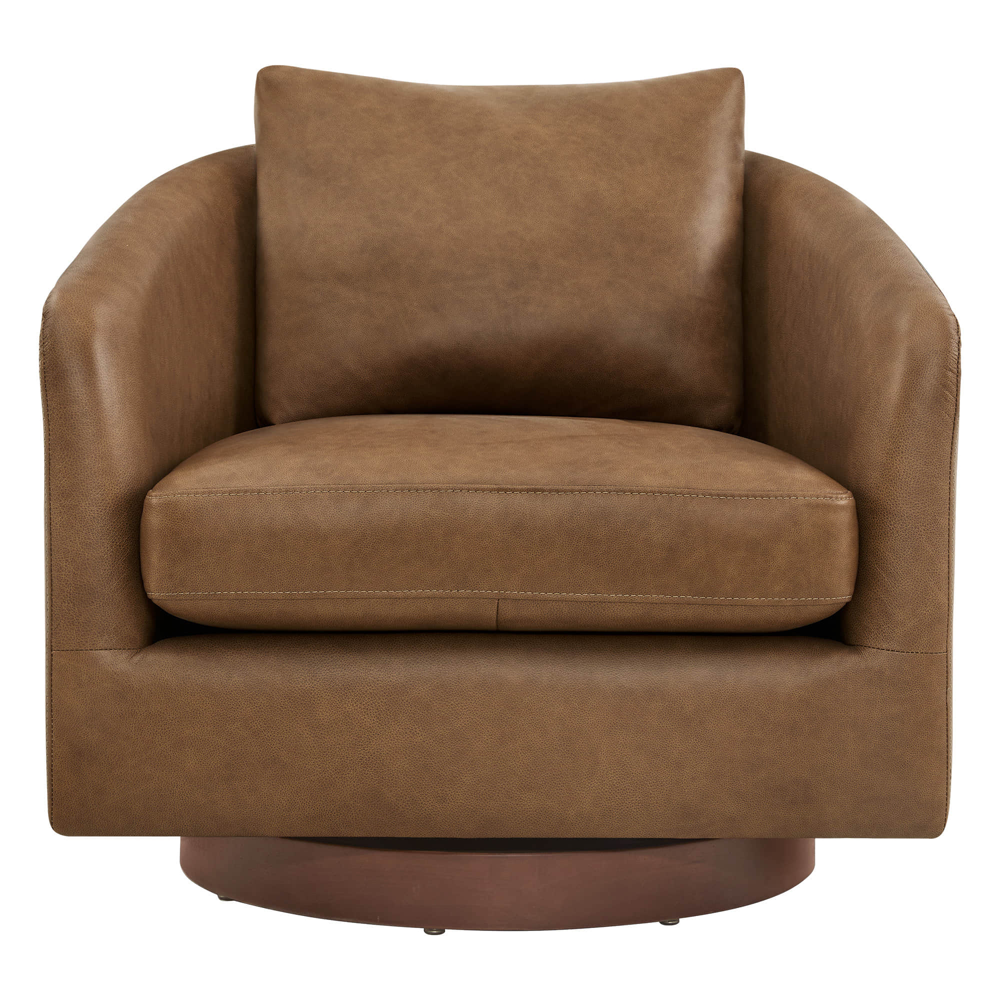 Wren Modern Swivel Accent Chair with Back Cushion - Image 23