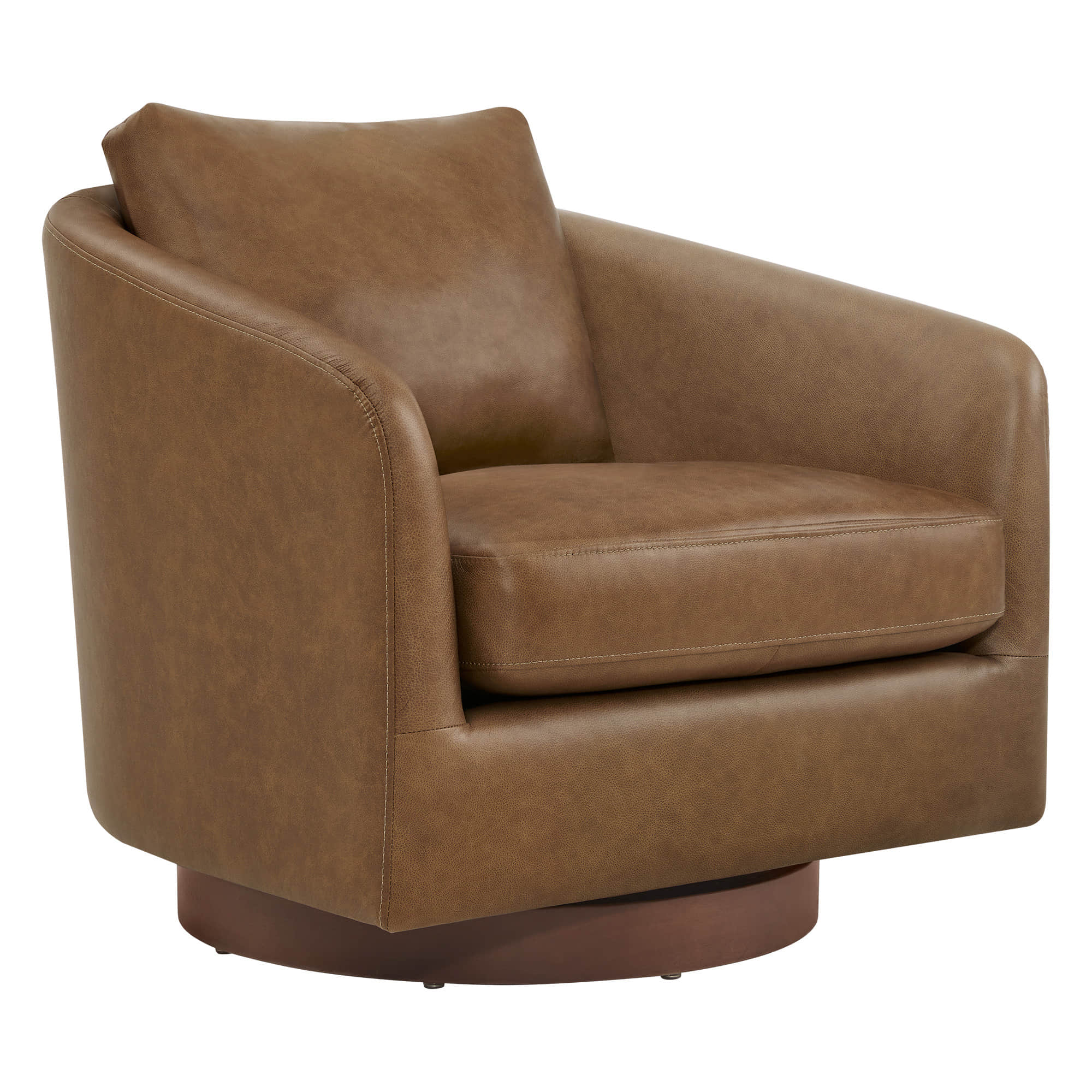Wren Modern Swivel Accent Chair with Back Cushion - Image 24