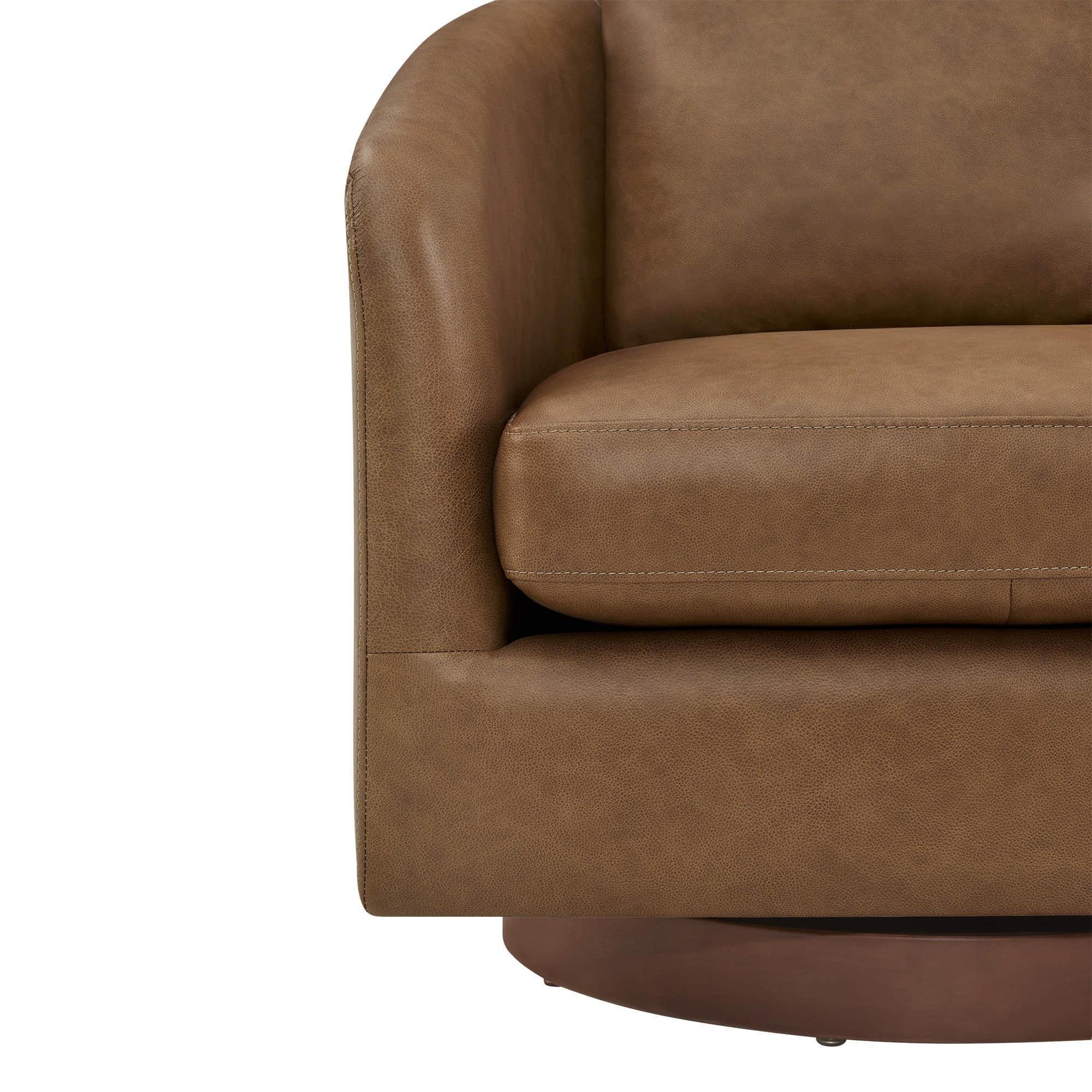 Wren Modern Swivel Accent Chair with Back Cushion - Image 26