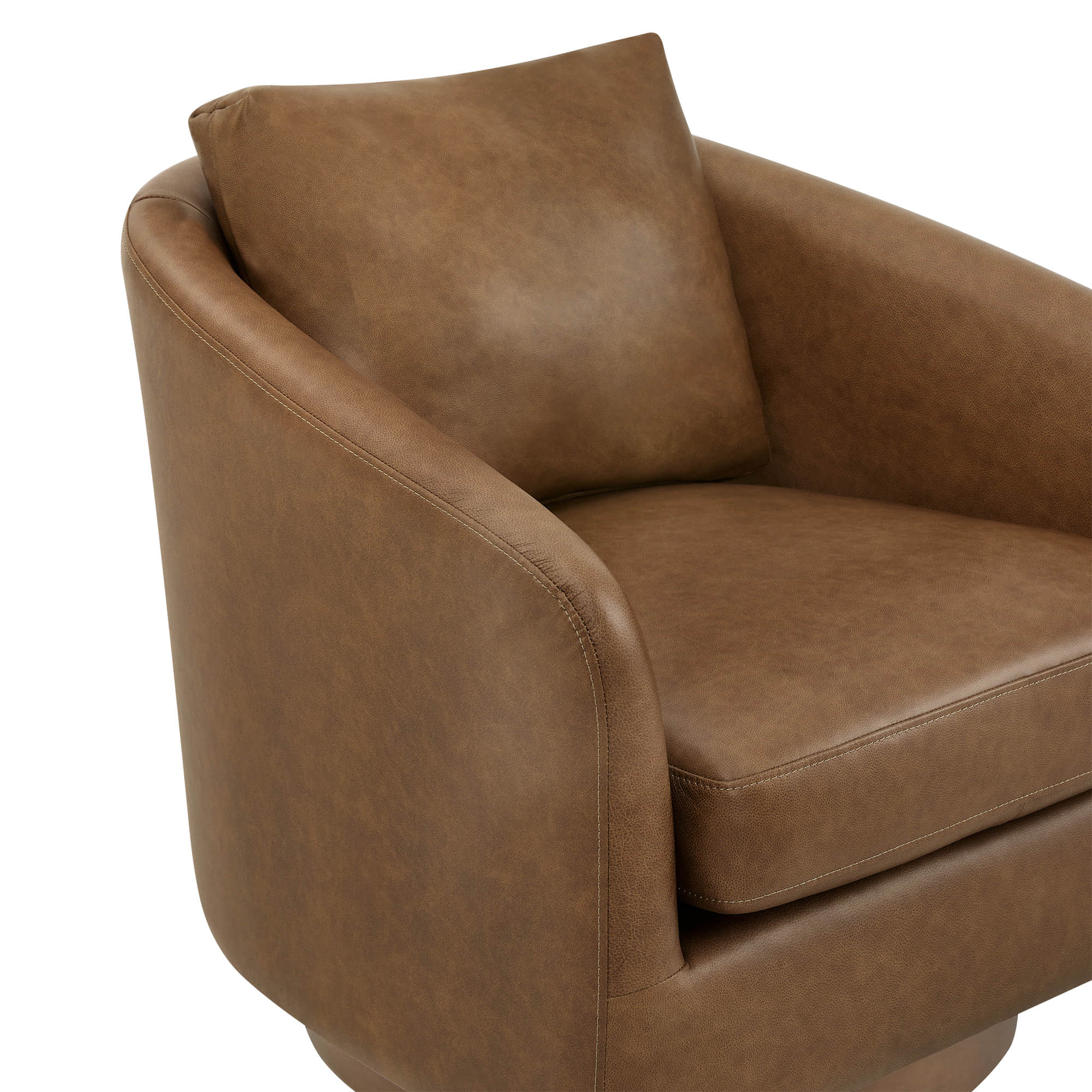 Wren Modern Swivel Accent Chair with Back Cushion - Image 27
