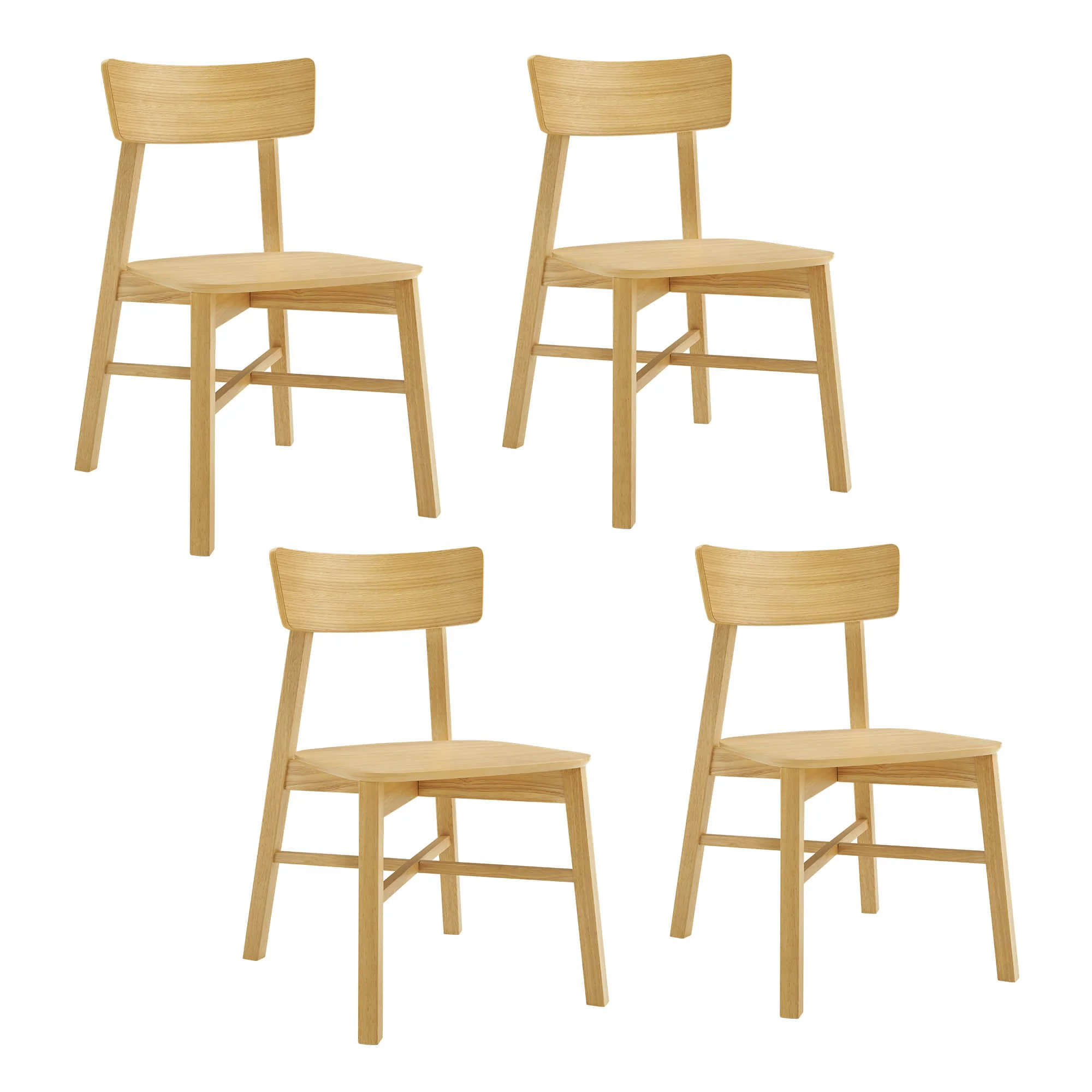 Wyatt Minimalist Wood Dining Chair - Image 10