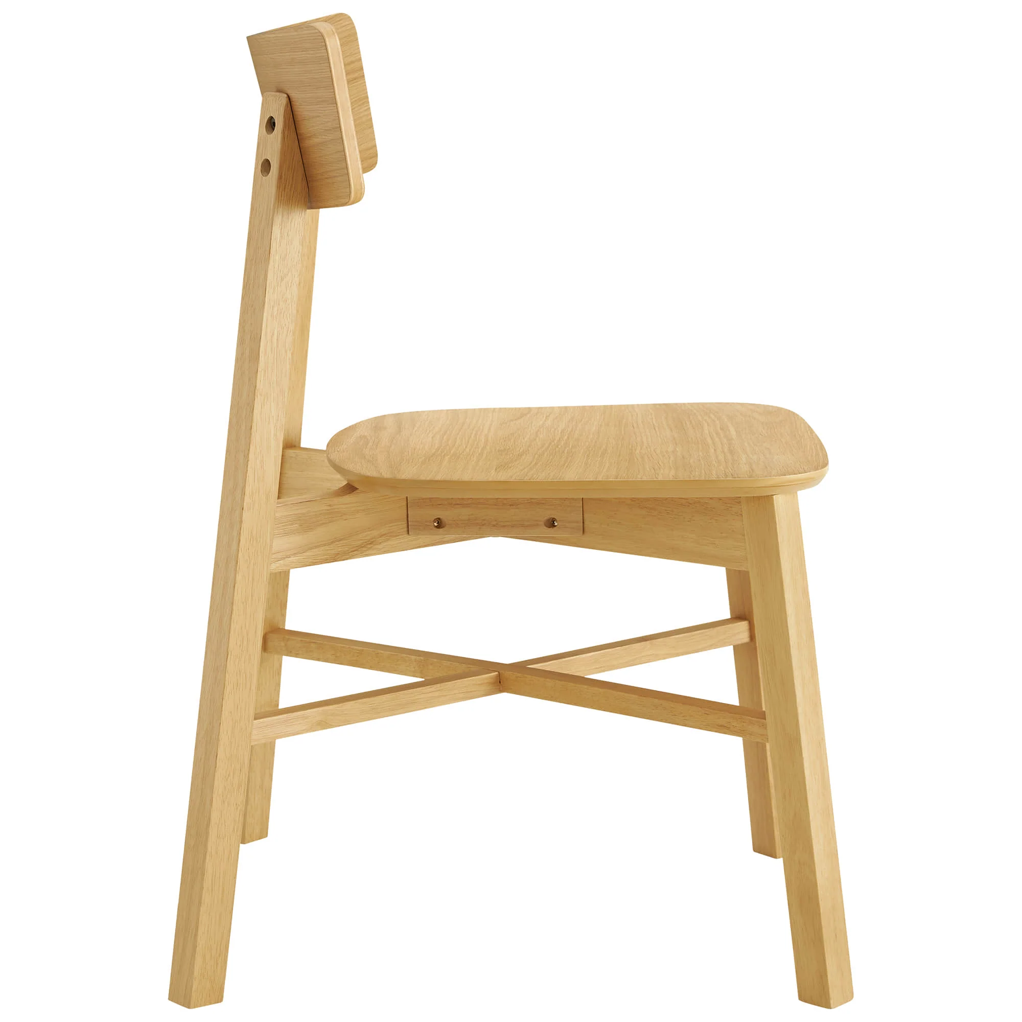 Wyatt Minimalist Wood Dining Chair - Image 14