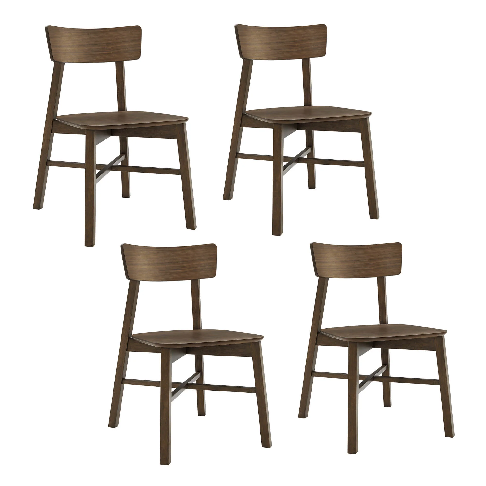 Wyatt Minimalist Wood Dining Chair - Image 9
