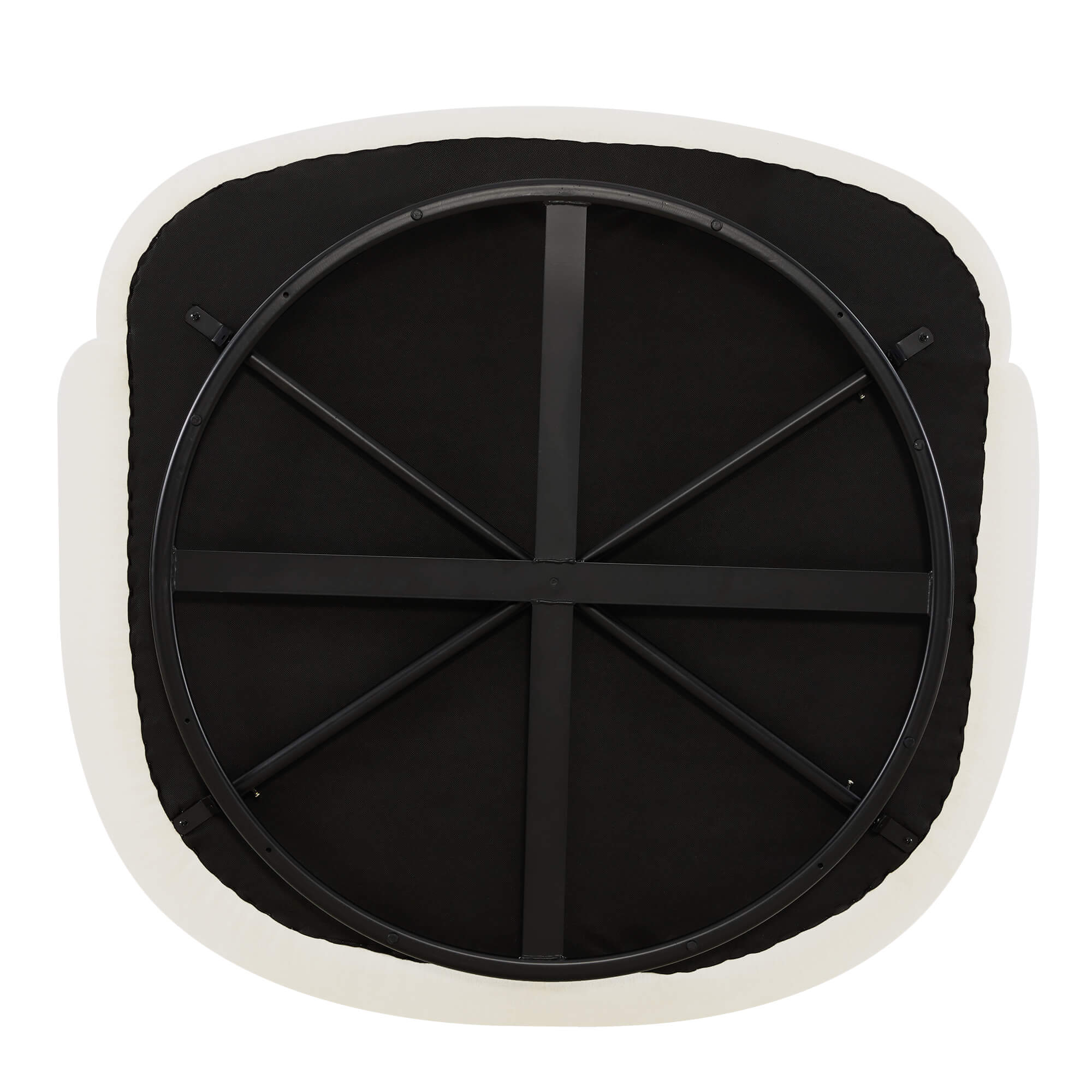 Zenith Round Soft-Touch Swivel 1.5 Seater Armchair - Image 8